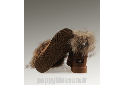 Les dernières tendances de style Ugg-187 Mini fourrure de renard Chataigne Bottes?